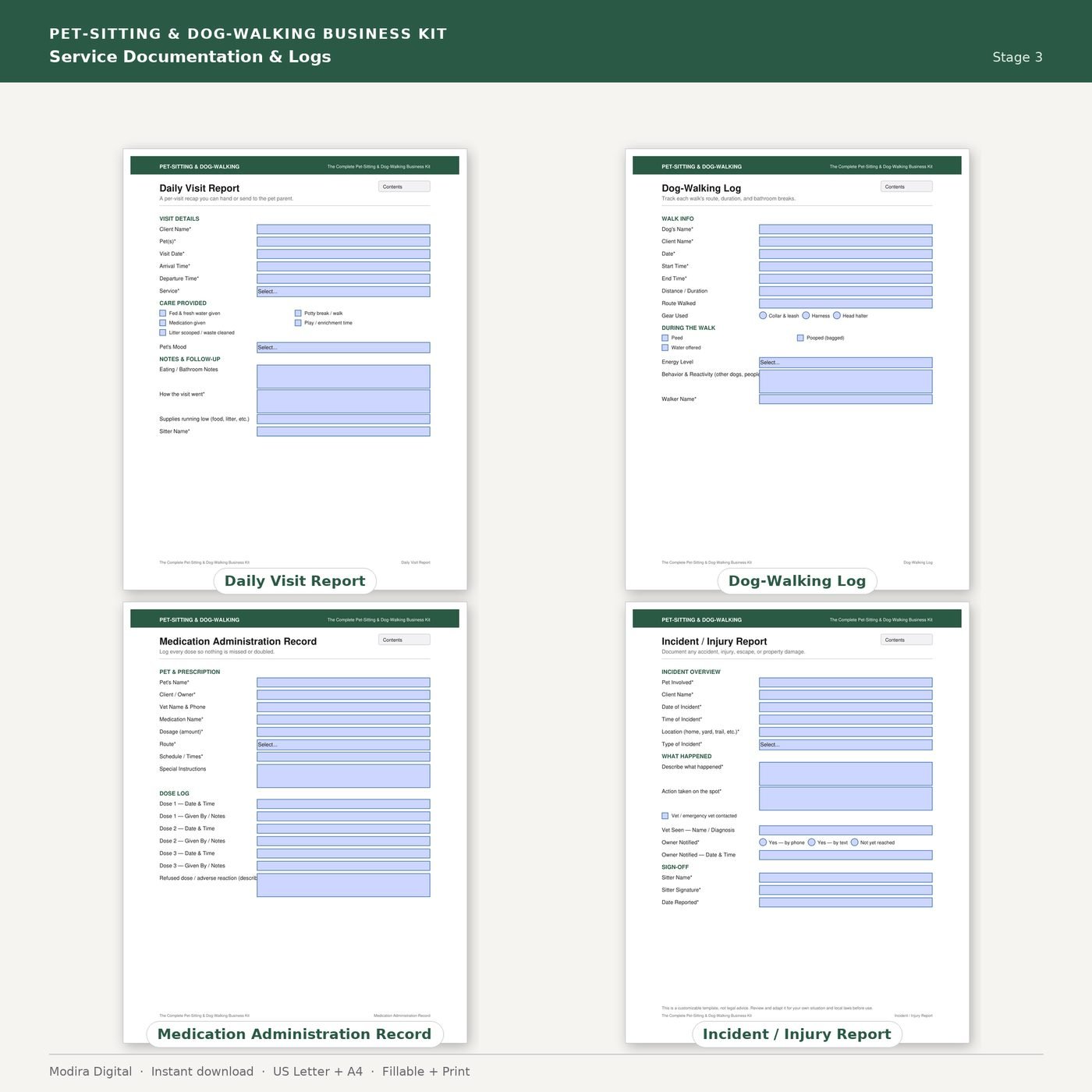 Board 05 — Service logs