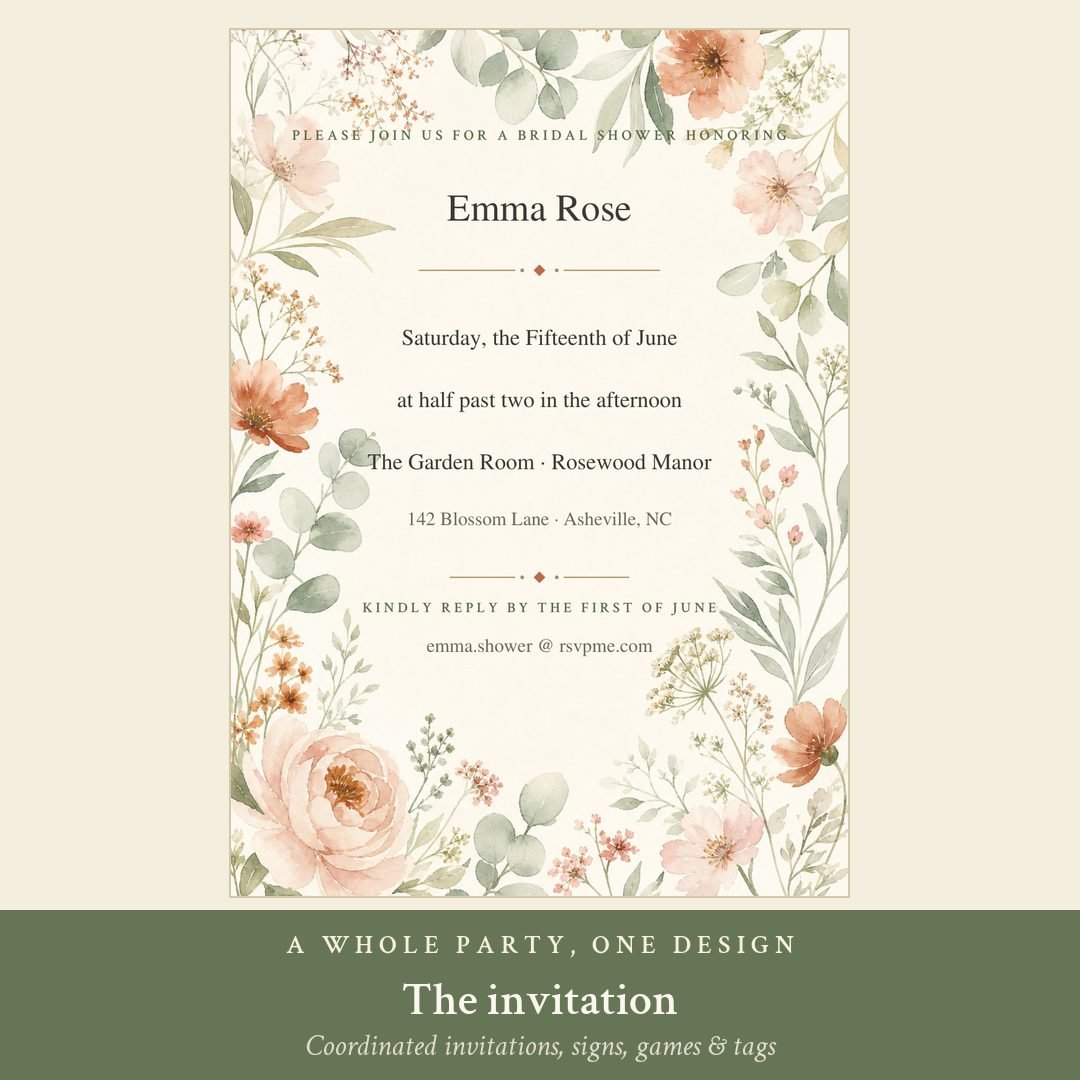 Suite invitation 5x7